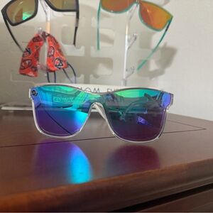 Stylish Blue and Green Sunglasses